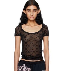 MARINE SERRE Black Moonogram T-Shirt